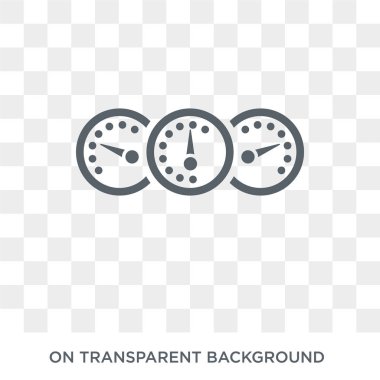 car dashboard icon. car dashboard design concept from Car parts collection. Simple element vector illustration on transparent background.