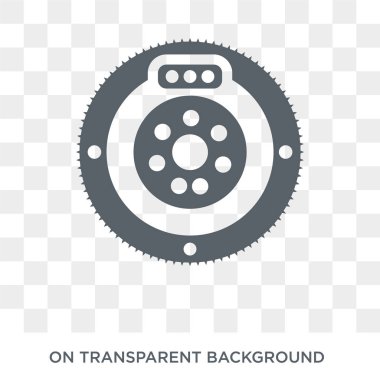 Araba debriyaj simgesi. Araba debriyaj tasarım konsepti araba parçaları koleksiyonundan. Basit öğe vektör çizim şeffaf arka plan üzerinde.