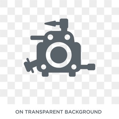 car carburettor icon. car carburettor design concept from Car parts collection. Simple element vector illustration on transparent background.
