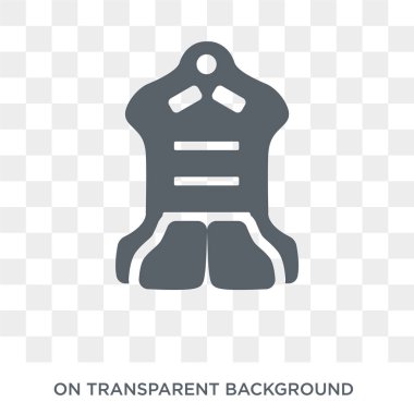 Araba kova koltuk simge. Araba kova koltuk tasarım konsepti araba parçaları koleksiyonundan. Basit öğe vektör çizim şeffaf arka plan üzerinde.