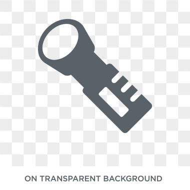 Torch icon. Torch design concept from Camping collection. Simple element vector illustration on transparent background.