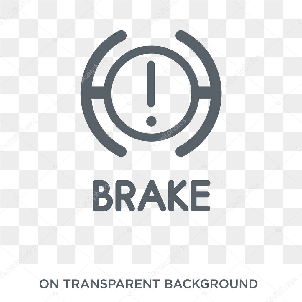car brake light icon. car brake light design concept from Car parts collection. Simple element vector illustration on transparent background.