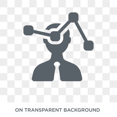 Kullanıcı istatistikleri simgesi. Trendy düz vektör iş ve analytics koleksiyonundan şeffaf arka plan üstünde kutsal kişilerin resmi kullanıcı istatistikleri. Kullanıcı istatistikleri simge kullanımı web ve mobil için yüksek kaliteli dolu