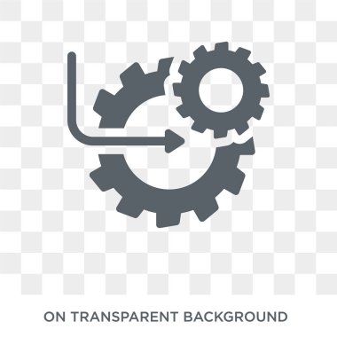 Akış arabirimi sembol simge ayarlama. Trendy düz vektör ayar akış arabirimi sembolü simgesi iş ve analytics koleksiyonundan şeffaf arka plan. Yüksek kalite ayarı akış arabirimi sembol simge kullanımı web ve mobil için dolu