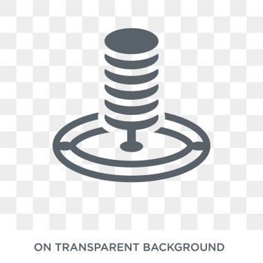 Veritabanı Analysing simgesi. Trendy düz vektör simgesine veritabanı analiz iş ve analytics koleksiyonundan şeffaf arka plan. Yüksek kaliteli web ve mobil için simge kullanımı veritabanı analiz dolu