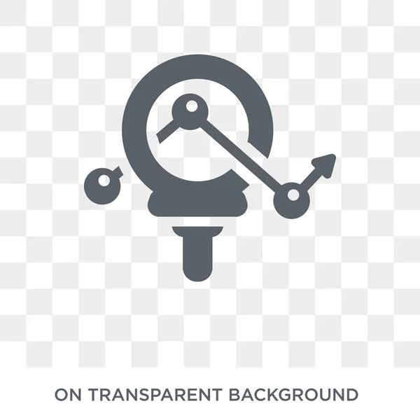 Market Research Icon Trendy Flat Vector Market Research Icon Transparent — Wektor stockowy