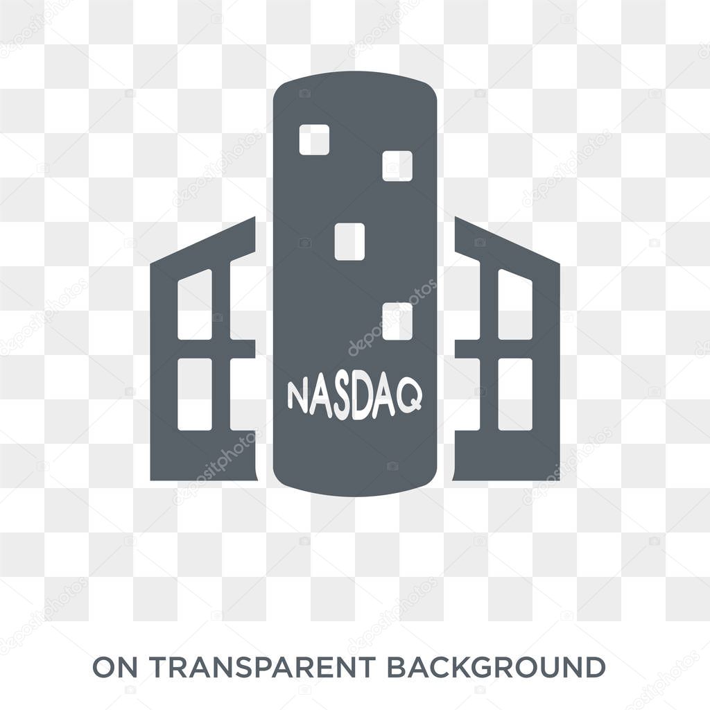 Nasdaq icon. Trendy flat vector Nasdaq icon on transparent background from Business  collection. High quality filled Nasdaq symbol use for web and mobile