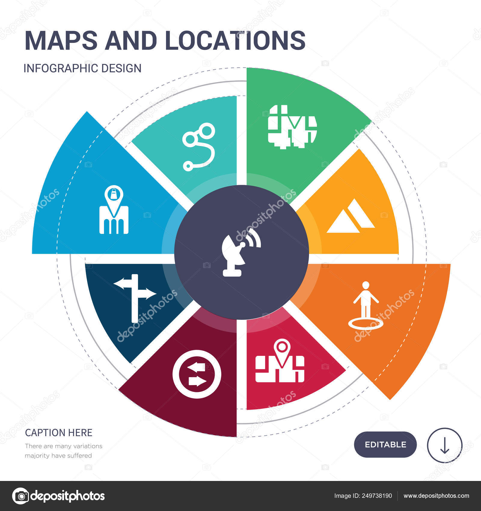 Simple Infographic Map