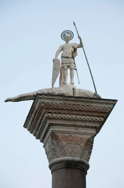 Statue Saint Mark Venice Italy — Stock Photo, Image