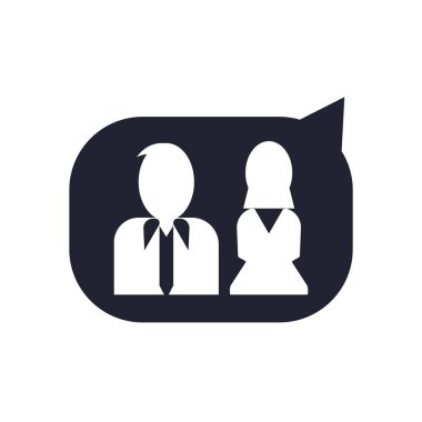 Web ve mobil uygulaması tasarımı, Kullanıcı logo kavramı için beyaz arka plan üzerinde izole Kullanıcı simge vektör