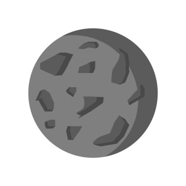 Web ve mobil uygulaması tasarım, Moon logo kavramı için beyaz arka plan üzerinde izole ay simge vektör