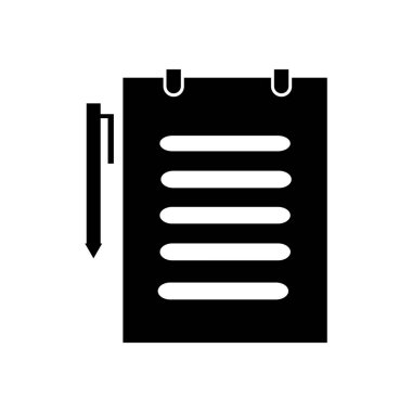 Tıbbi rapor simge vektör web ve mobil uygulaması tasarımı, tıbbi rapor logo kavramı için izole üzerinde beyaz arka plan