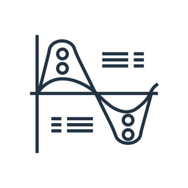 Beyaz arka plan üzerinde Analytics şeffaf işareti izole analytics simge vektör