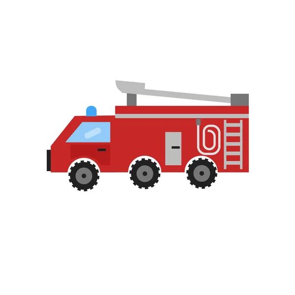 Вектор Значок Пожарной Машины Изолирован Белом Фоне Веб Мобильного Дизайна — стоковый вектор
