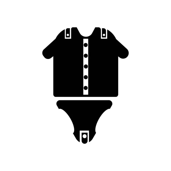 赤ちゃん服アイコン ベクトル Web およびモバイル アプリの設計 赤ちゃん服のロゴのコンセプト ホワイト バック グラウンドの分離 — ストックベクタ