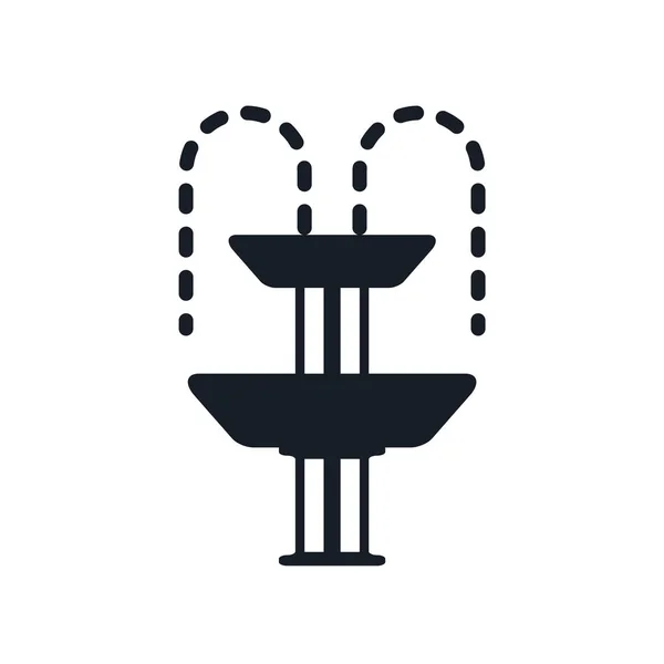 Fountain Icon Vektor Isoliert Auf Weißem Hintergrund Für Ihr Web — Stockvektor