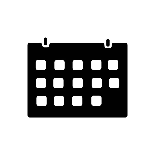 Vettore Icona Calendario Isolato Sfondo Bianco Progettazione Web Mobile App — Vettoriale Stock