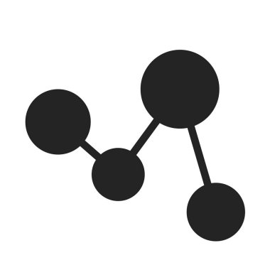 Çizgi grafik simge vektör web ve mobil uygulaması tasarımı, çizgi grafik logo kavramı için izole üzerinde beyaz arka plan