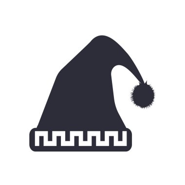 Kış şapka simge vektör web ve mobil uygulaması tasarımı, kış şapka logo kavramı için izole üzerinde beyaz arka plan