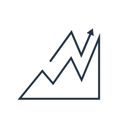 Beyaz arka plan üzerinde grafiğin saydam işareti izole grafik simge vektör