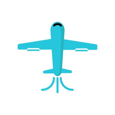 Web ve mobil uygulaması tasarımı, uçak logo kavramı için beyaz arka plan üzerinde izole uçak simge vektör