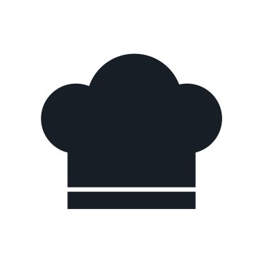 Chef şapka simge vektör web ve mobil uygulaması tasarımı, Chef şapka logo kavramı için izole üzerinde beyaz arka plan