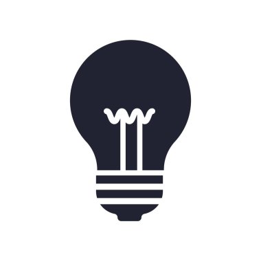 Web ve mobil uygulaması tasarım, fikir logo kavramı için beyaz arka plan üzerinde izole fikir simge vektör