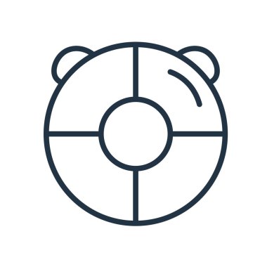 Beyaz arka plan üzerinde izole simge vektör şeffaf işareti kaydetmek