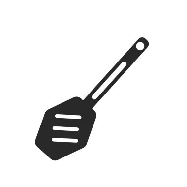 Web ve mobil uygulaması tasarım, kürek logo kavramı için beyaz arka plan üzerinde izole kürek simge vektör