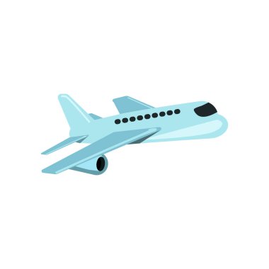 Web ve mobil uygulaması tasarımı, uçak logo kavramı için beyaz arka plan üzerinde izole uçak simge vektör