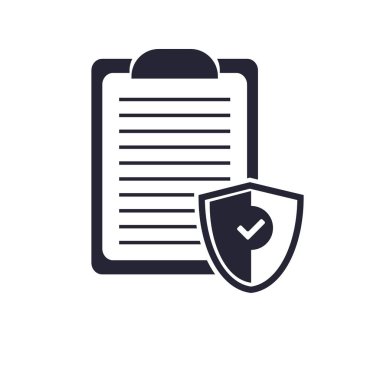 Not defteri simgesi vektör web ve mobil uygulaması tasarımı, Not defteri logo kavramı için beyaz arka plan üzerinde izole