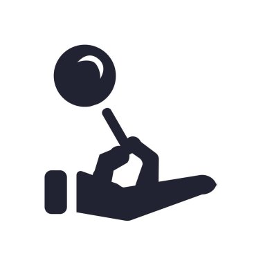 Web ve mobil uygulaması tasarımı, tutun logo kavramı için beyaz arka plan üzerinde izole simge vektör tutun