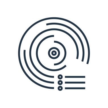 Pasta grafik simge vektör beyaz arka plan üzerinde pasta grafiği şeffaf işareti izole