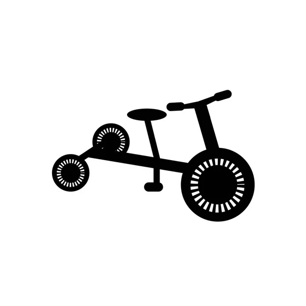 모바일 프로그램 디자인 자전거 개념에 배경에 자전거 아이콘 — 스톡 벡터