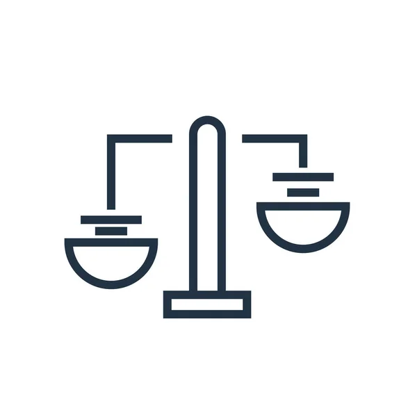 Balance Icon Vektor Isoliert Auf Weißem Hintergrund Balance Transparentes Zeichen — Stockvektor