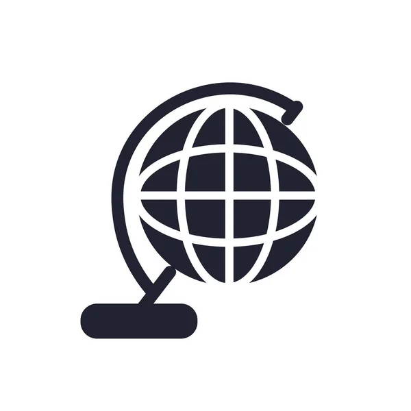 Web およびモバイル アプリのデザイン 世界中のロゴのコンセプトのための白い背景に分離された世界中のアイコン ベクトル — ストックベクタ