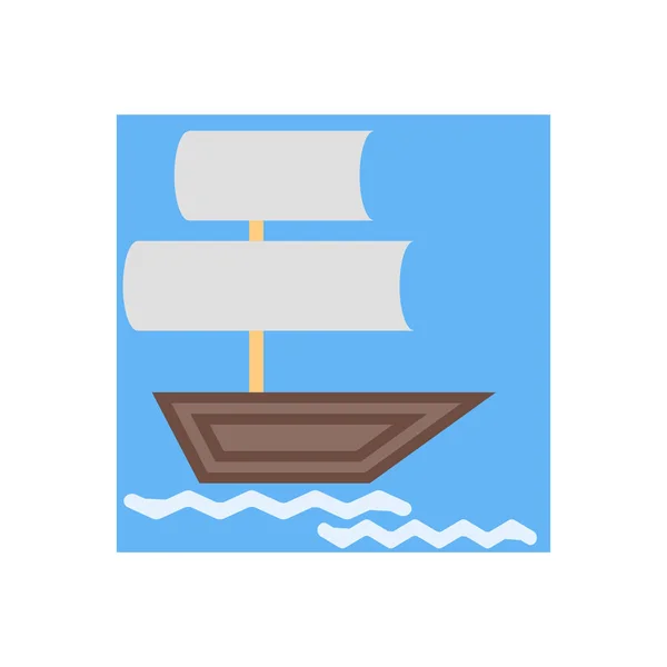 Boat Icon Vector Isolated White Background Your Web Mobile App — Stock Vector