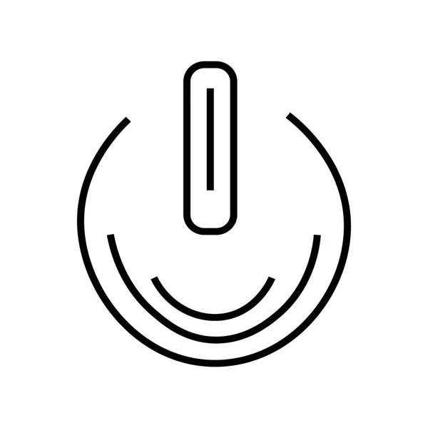 Ein Aus Tasten Symbol Vektor Isoliert Auf Weißem Hintergrund Für — Stockvektor