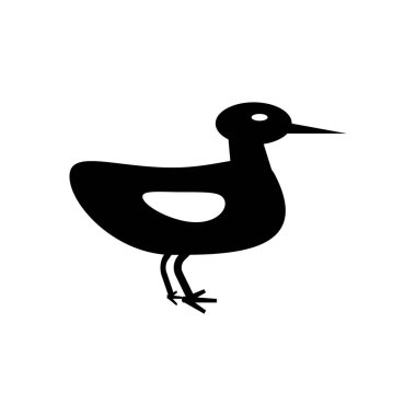 Web ve mobil uygulaması tasarımı, Ducky logo kavramı için beyaz arka plan üzerinde izole ducky simge vektör