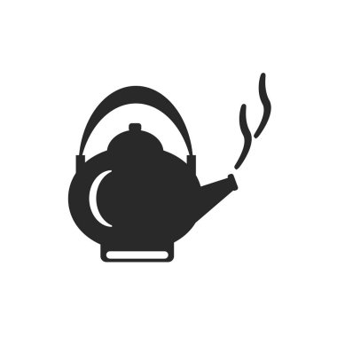 Web ve mobil uygulaması tasarım, su ısıtıcısı logo kavramı için beyaz arka plan üzerinde izole su ısıtıcısı simge vektör