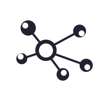 Web ve mobil uygulaması tasarım, ağ logo kavramı için beyaz arka plan üzerinde izole ağ simge vektör