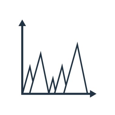 Beyaz arka plan üzerinde Analytics şeffaf işareti izole analytics simge vektör