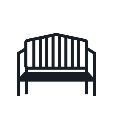 Web ve mobil uygulaması tasarımı, tezgah logo kavramı için beyaz arka plan üzerinde izole tezgah simge vektör