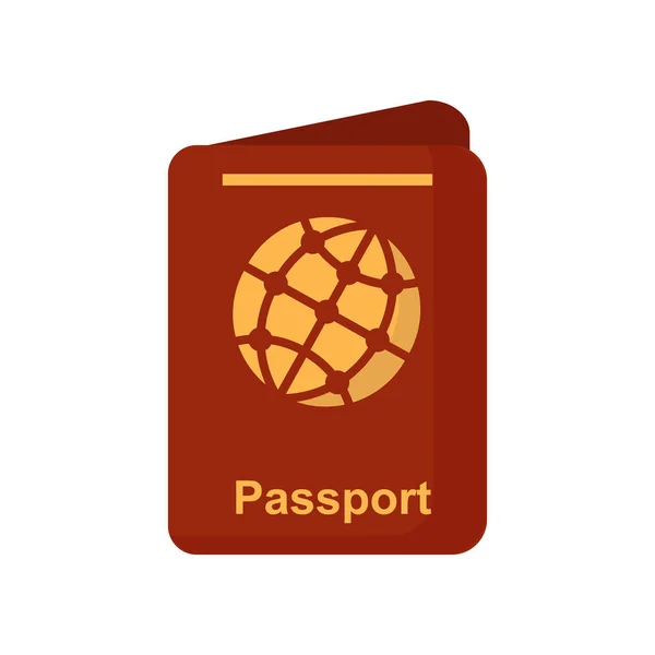 Passport Ikonen Vektor Isolerad Vit Bakgrund För Din Web Och — Stock vektor