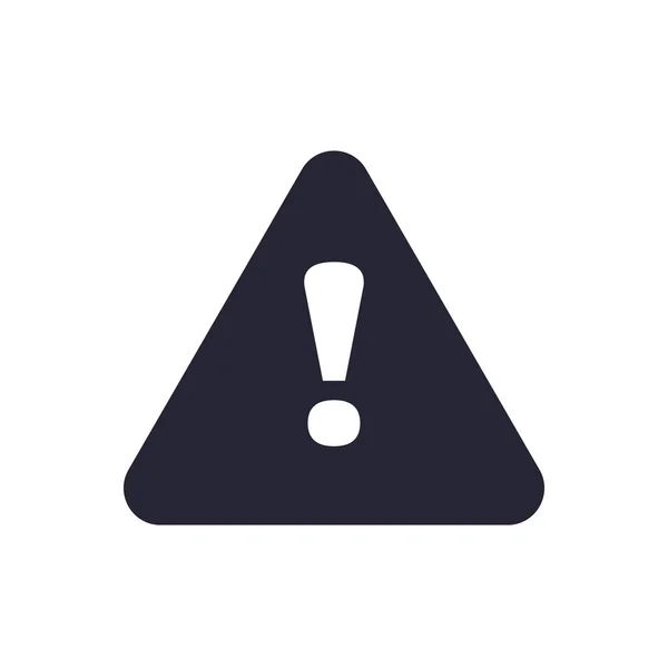 Icono Advertencia Vector Aislado Fondo Blanco Para Diseño Aplicaciones Web — Vector de stock