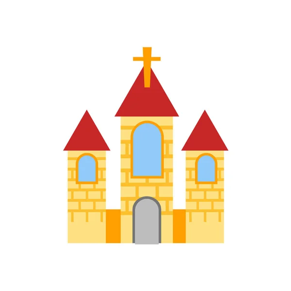 Church Icon Vector Isolated White Background Your Web Mobile App — Stock Vector