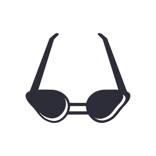 모바일 프로그램 디자인 선글라스 개념에 배경에 선글라스 아이콘 — 스톡 벡터