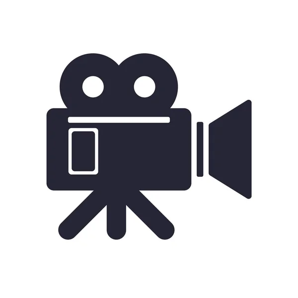 Вектор Иконок Видеокамеры Изолирован Белом Фоне Дизайна Веб Мобильного Приложения — стоковый вектор