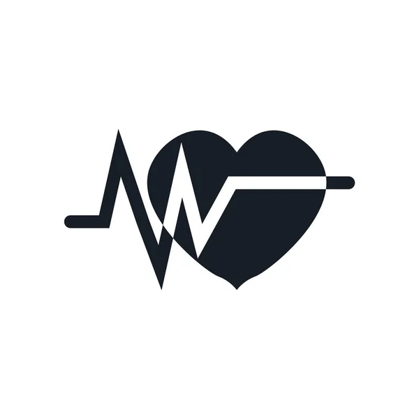 Elektrokardiogramm Symbolvektor Isoliert Auf Weißem Hintergrund Für Ihr Web Und — Stockvektor