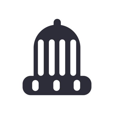 Kış şapka simge vektör web ve mobil uygulaması tasarımı, kış şapka logo kavramı için izole üzerinde beyaz arka plan